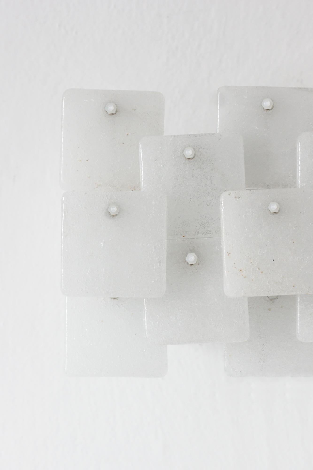 Lámpara de pared Brick de J.T. Kalmar para Kalmar, década de 1970 finales del siglo XX en venta
