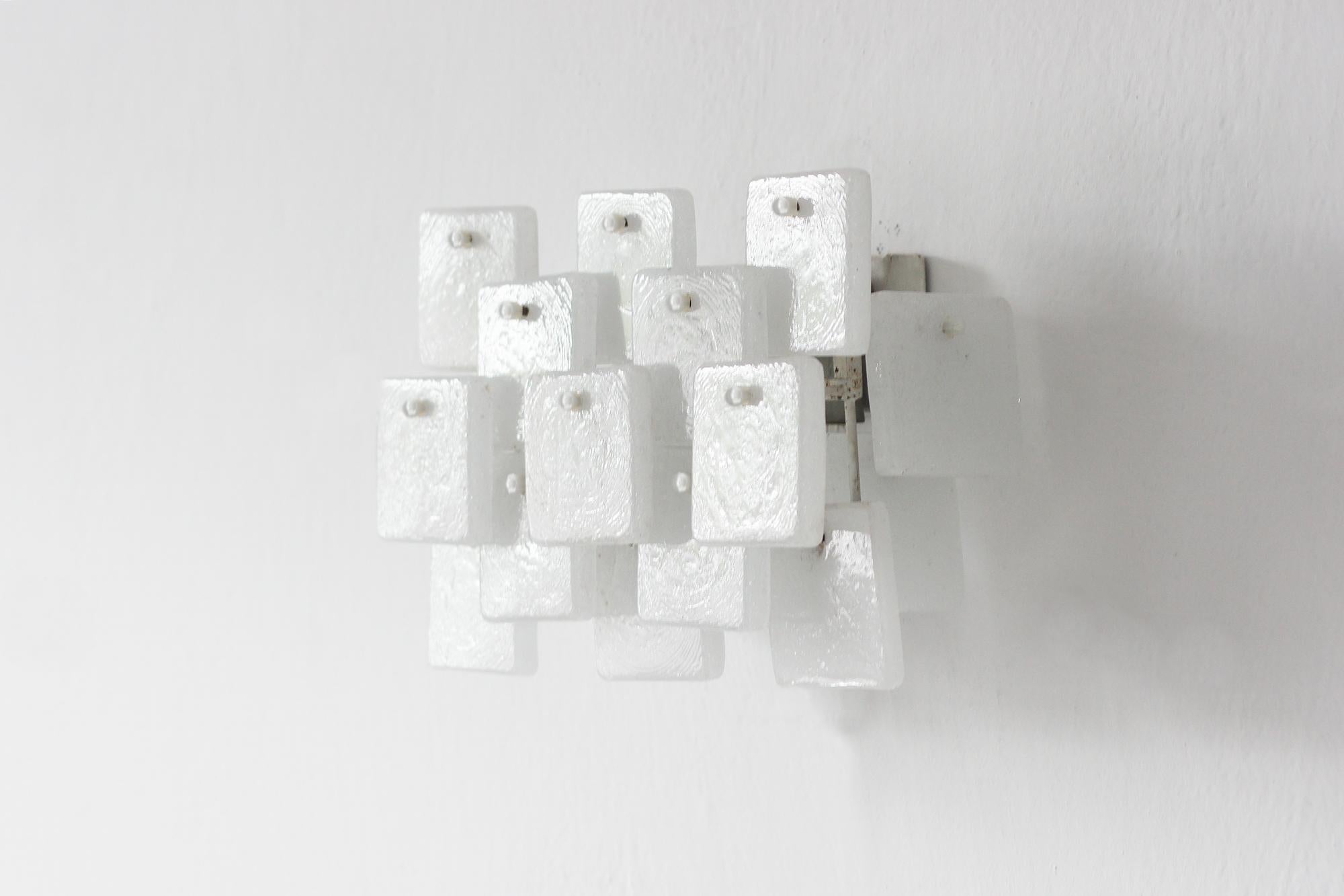 Lámpara de pared Brick de J.T. Kalmar para Kalmar, década de 1970 Metal en venta