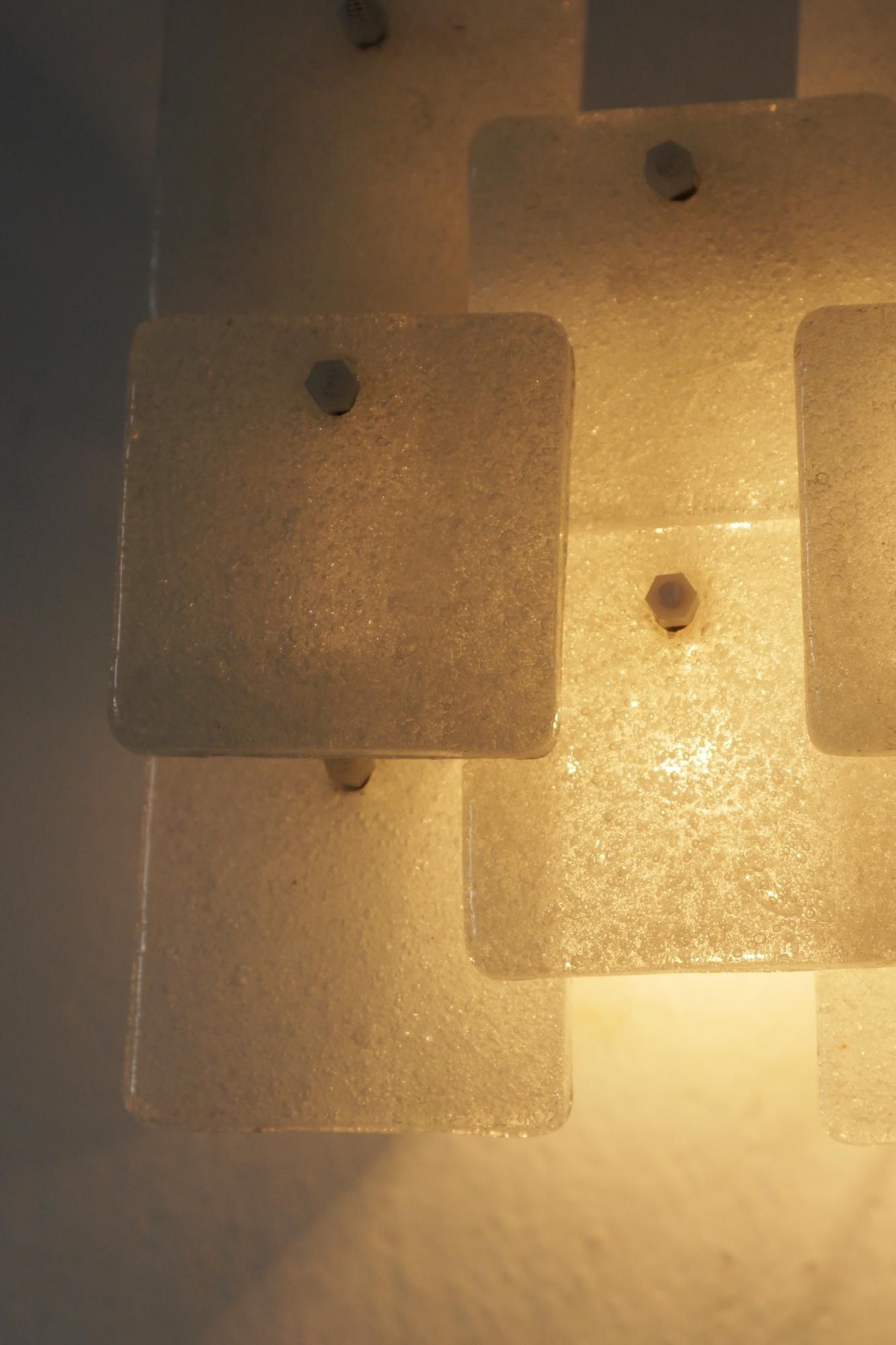Lámpara de pared Brick de J.T. Kalmar para Kalmar, década de 1970 en venta 2