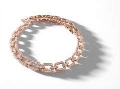 Bricks Collection by Brahmfeld & Gutruf - 18K Rosegold Necklace with Diamonds