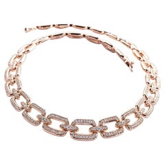 Bricks Collection by Brahmfeld & Gutruf - 18K Rosegold Necklace with Diamonds