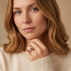 Bricks Joaillerie Cognac Diamond Solitaire Ring in 18K Rose Gold