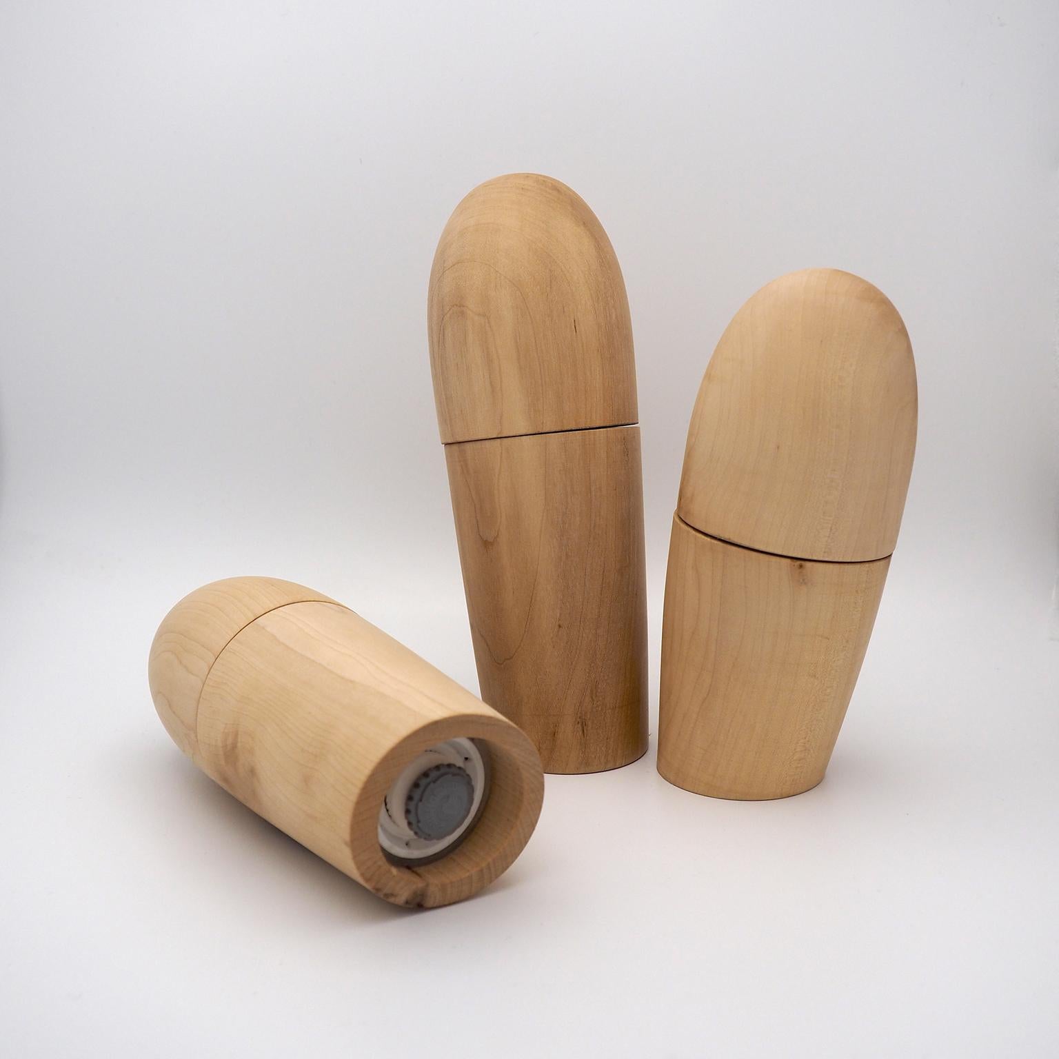 wooden salt grinder