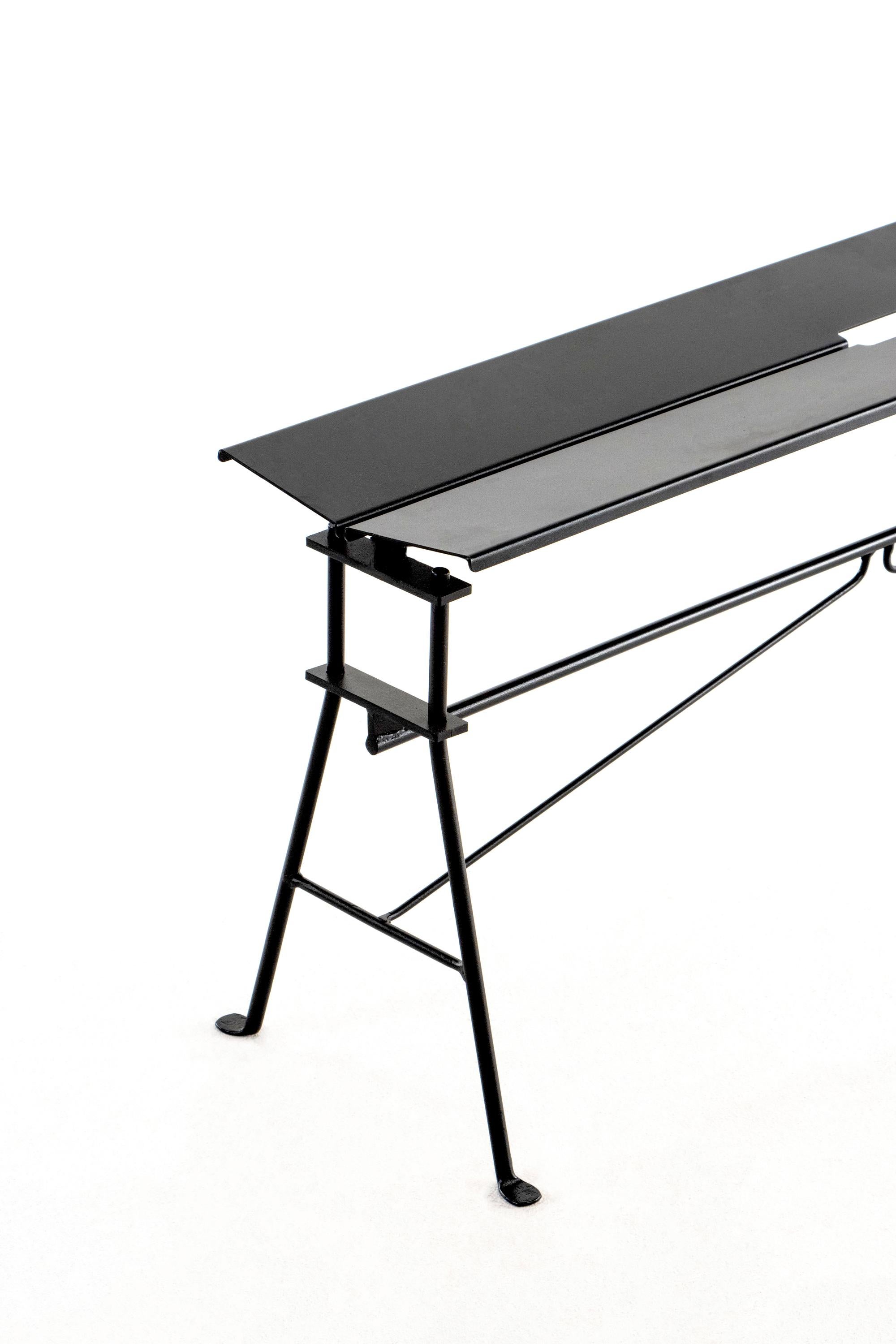 XXIe siècle et contemporain Banc Bricolo en acier galvanisé par Atelier Jones en vente