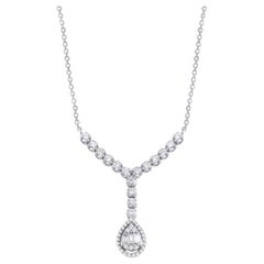 0.67ct Baguette Diamond Wedding Necklace