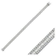 Pulsera de tenis con diamantes baguette de 3.60 ct