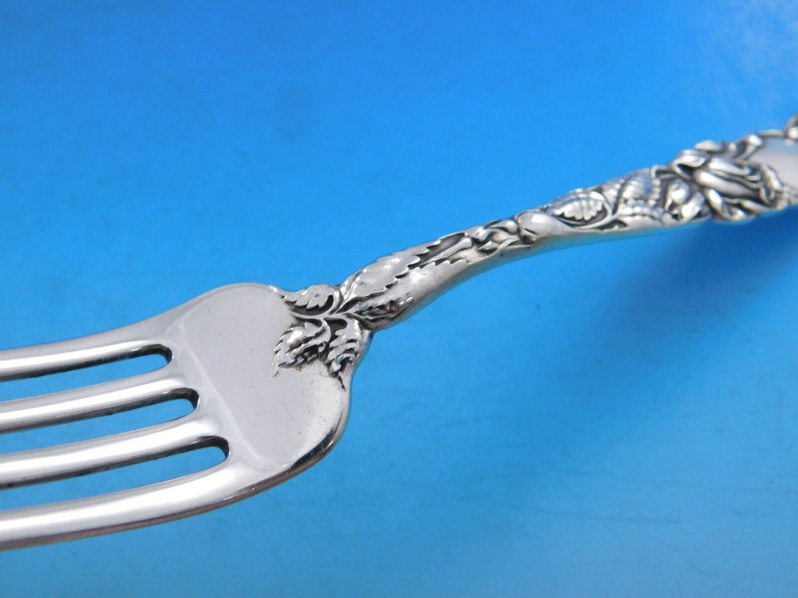 Bridal Rose by Alvin Sterling Silber Besteck Service für 12 Personen Set 122 Pieces im Zustand „Hervorragend“ im Angebot in Big Bend, WI