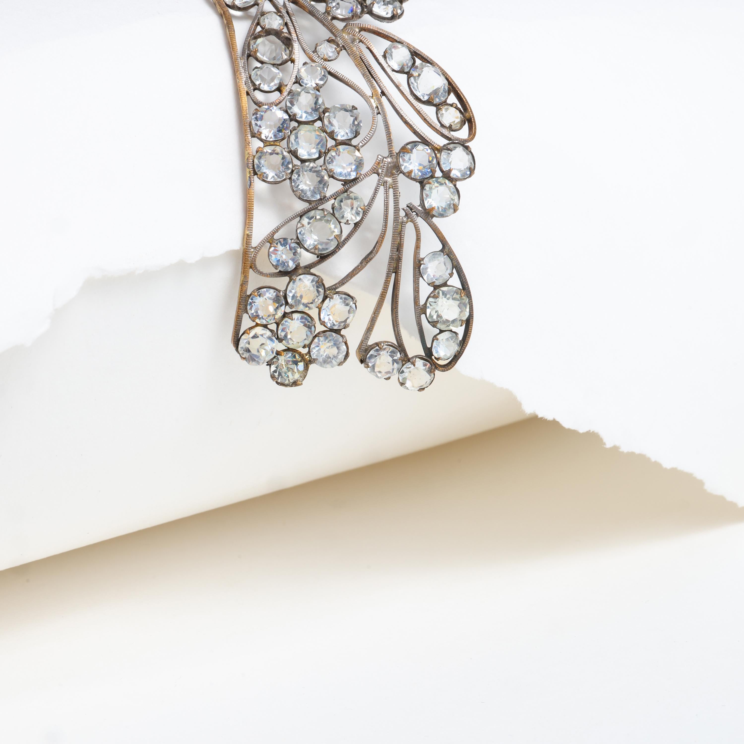 Bridal Tiara, Paste Diamonds, Regency Era In Good Condition In Southbury, CT