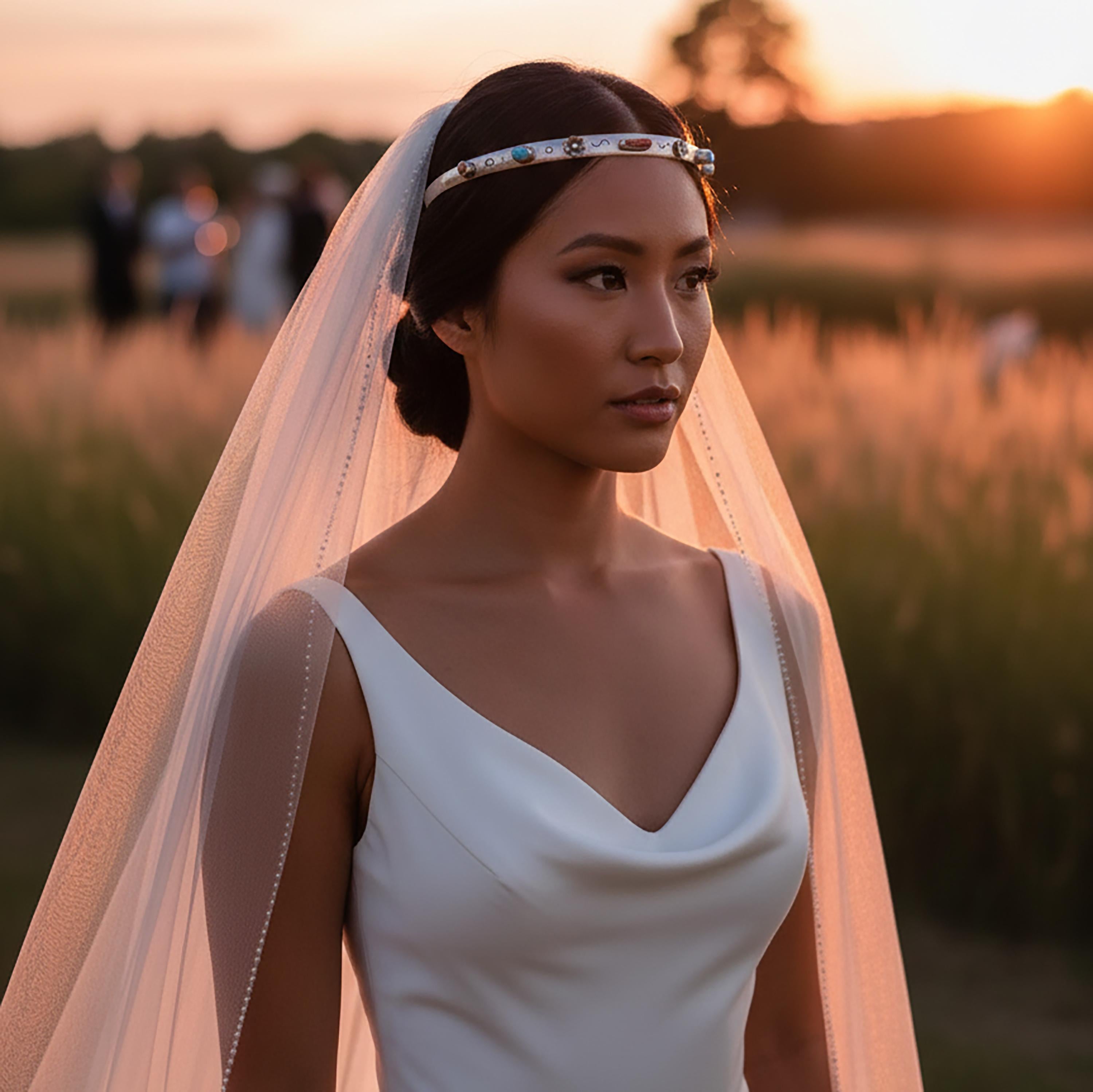 Tiara da sposa, raro gioiello nativo americano d'epoca realizzato a mano in argento in vendita 8