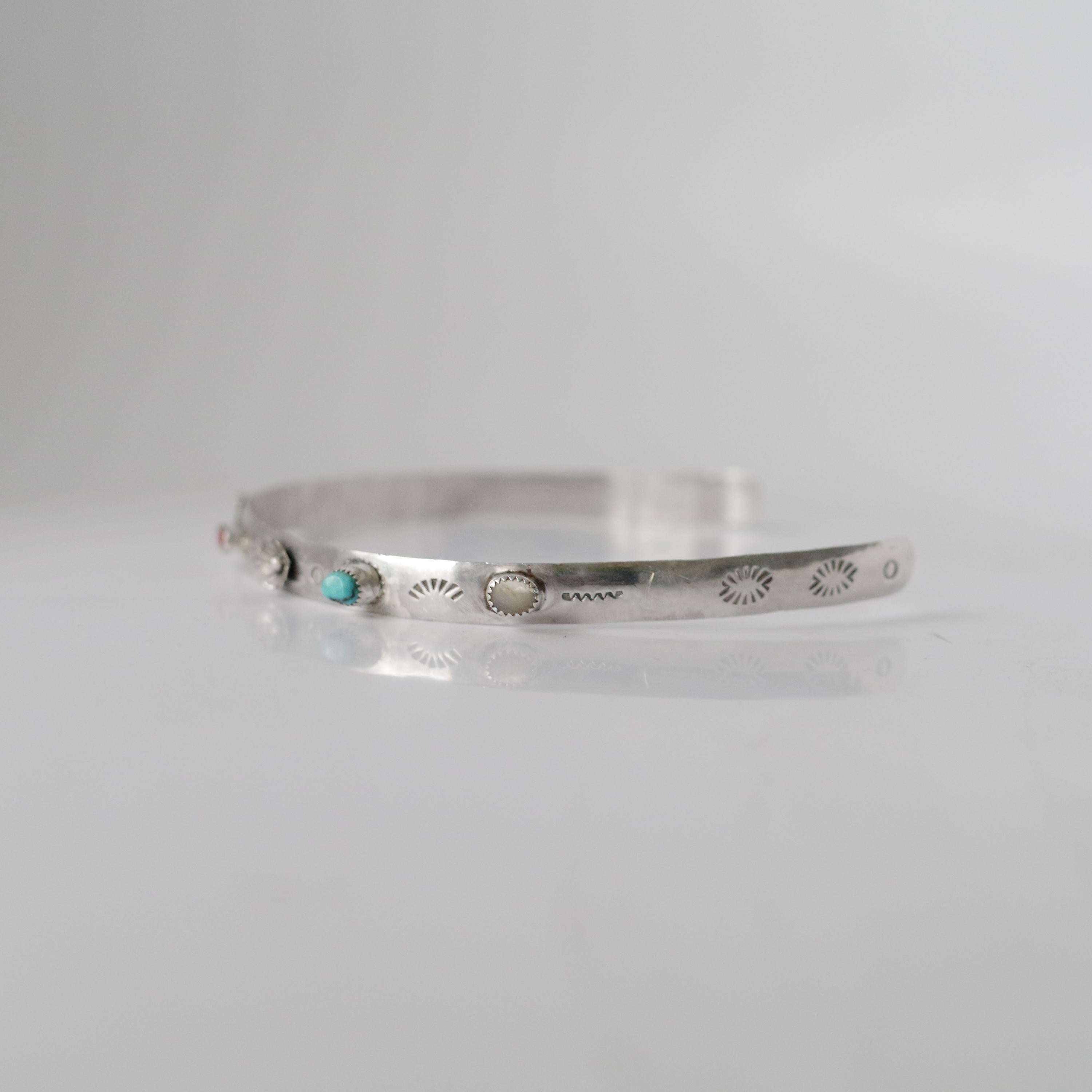 Cabochon Tiara da sposa, raro gioiello nativo americano d'epoca realizzato a mano in argento in vendita