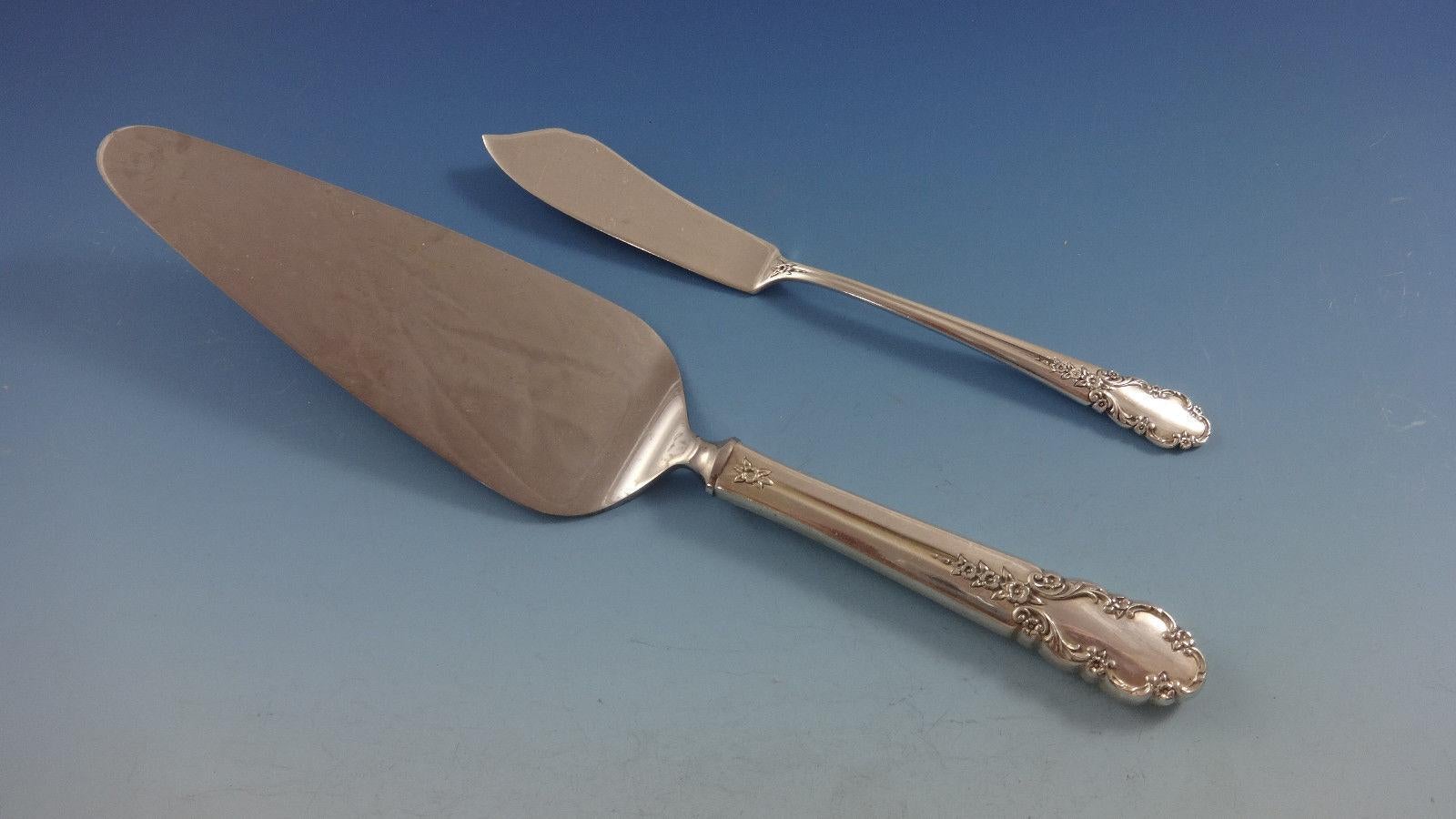 Juego de Cubiertos Velo de Novia de International Sterling Silver 12 Servicios 79 Piezas mediados del siglo XX en venta
