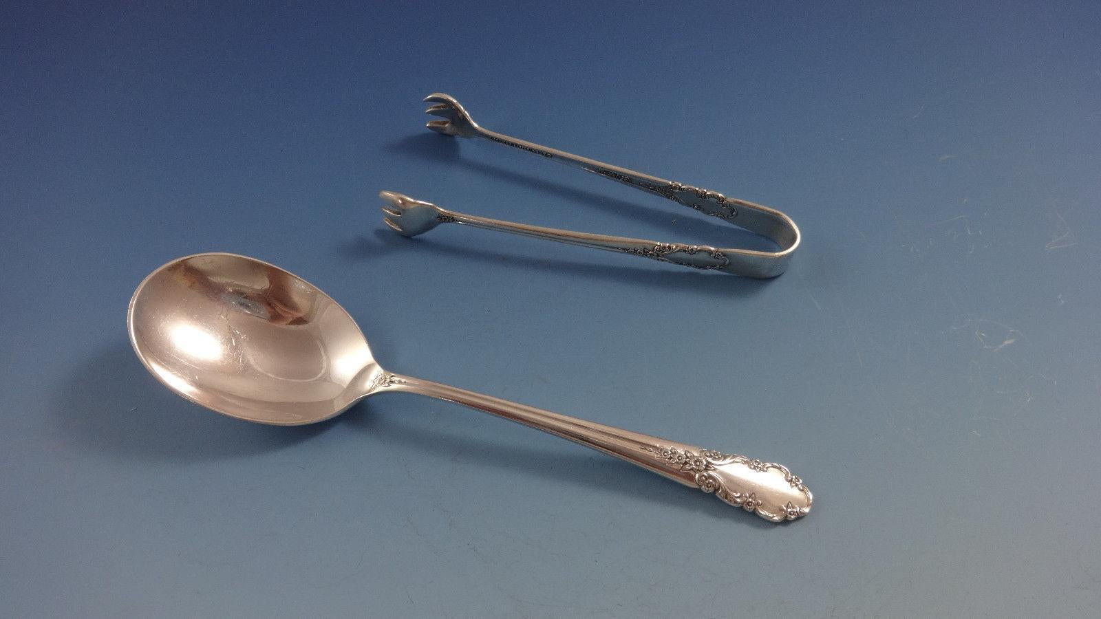 Juego de Cubiertos Velo de Novia de International Sterling Silver 12 Servicios 79 Piezas en venta 1