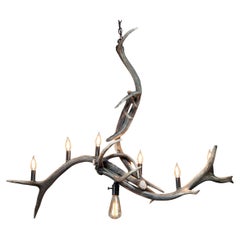 Bridal Veil Falls Elk Antler Chandelier by The Peak Antler Bridal Veil Falls Elk Antler Chandelier by The Peak Antler