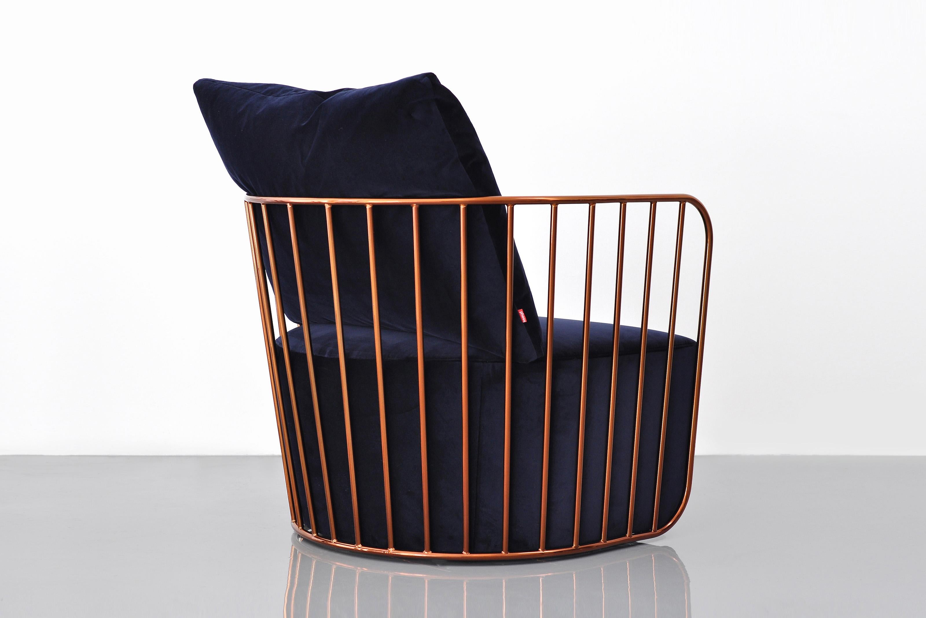 Tumbona Velo de Novia de Phase Design, Cobre quemado Estadounidense en venta