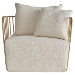 Sillón Velo de Novia de Phase Design, latón ahumado