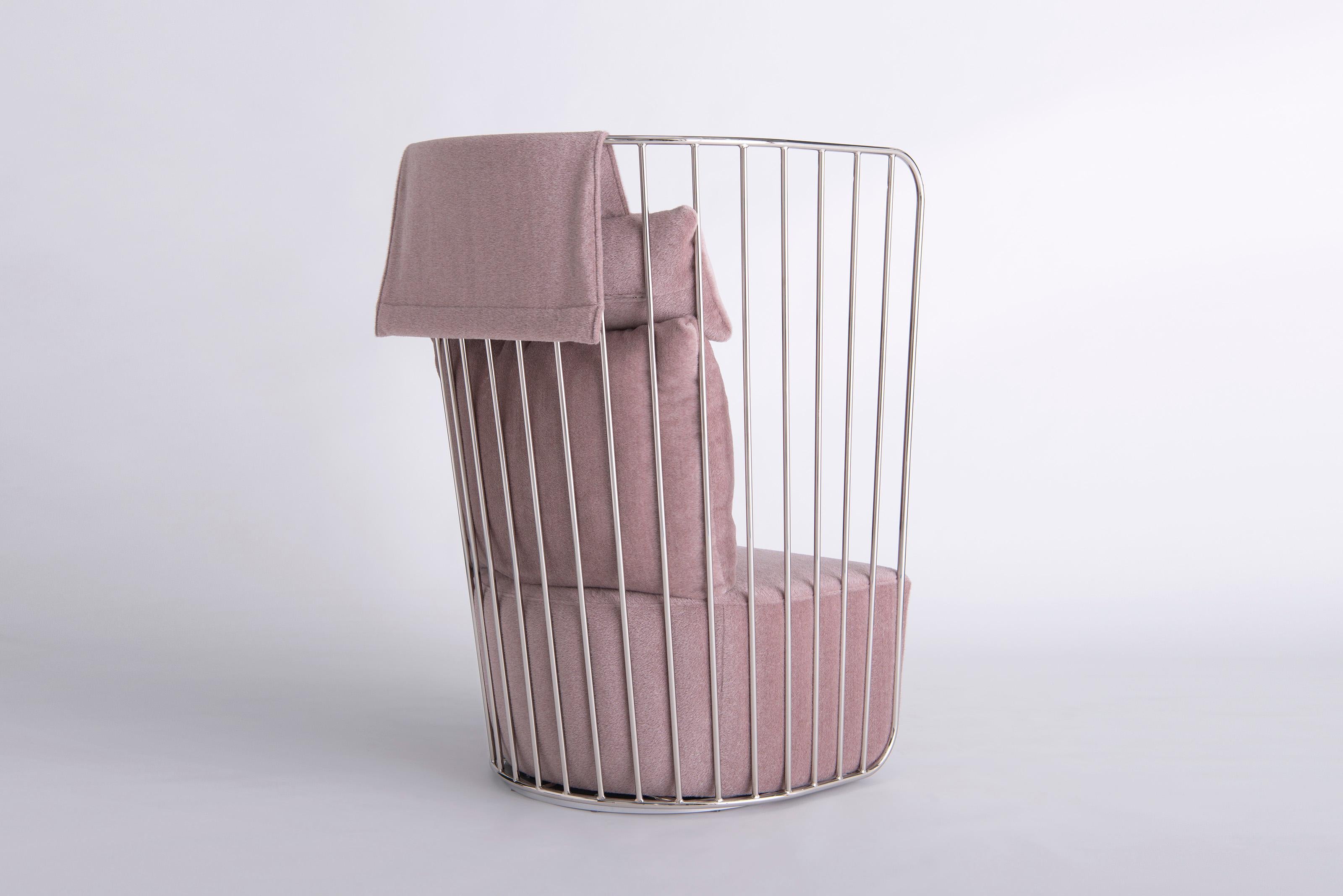 Brautschleier Statischer Stuhl mit hoher Rückenlehne von Phase Design (Sonstiges) im Angebot