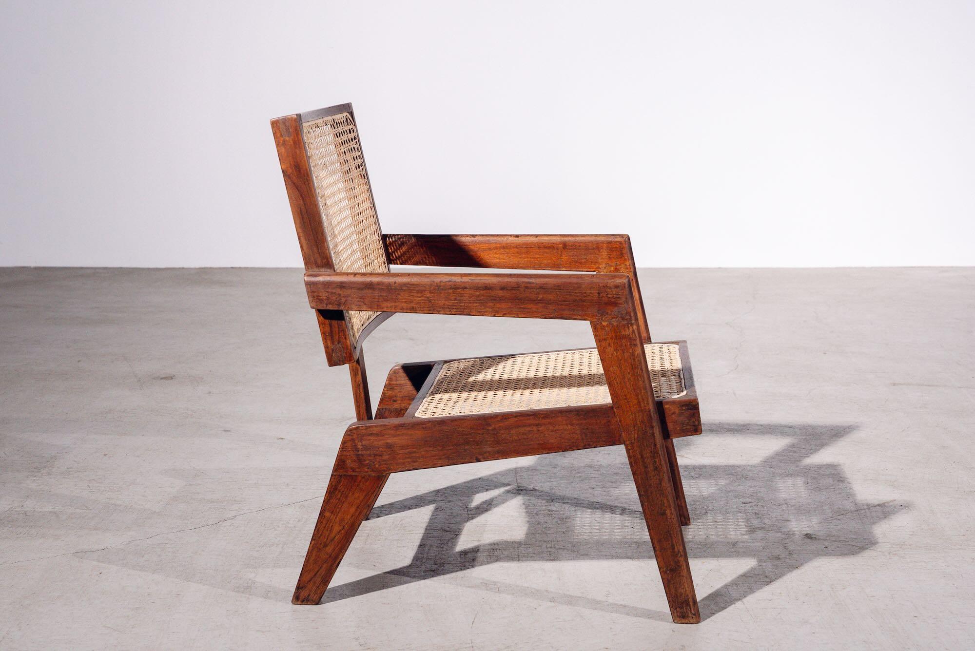 Brückensessel von Pierre Jeanneret für Chandigarh, Indien, CIRCA 1960 (Moderne der Mitte des Jahrhunderts) im Angebot