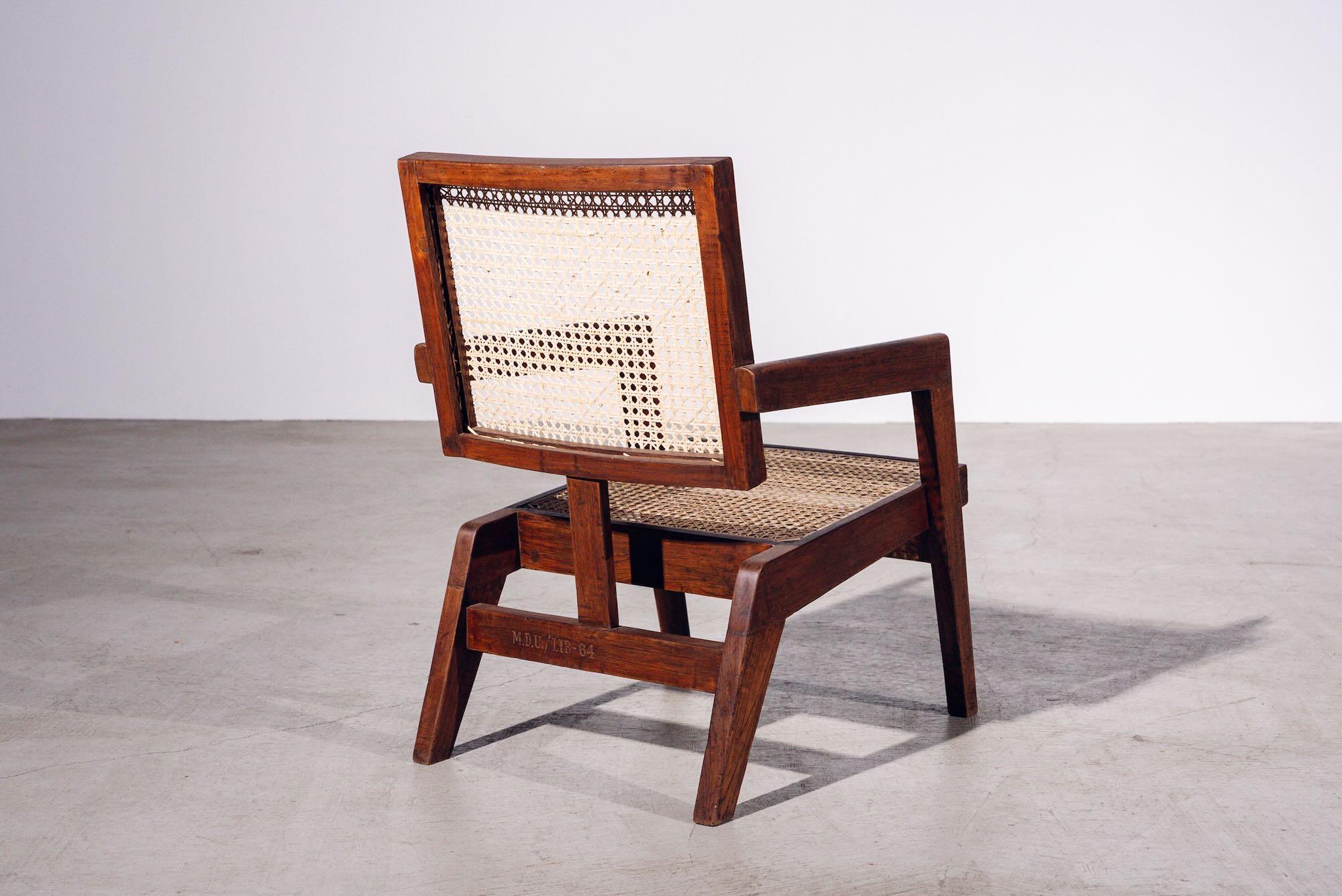 Brückensessel von Pierre Jeanneret für Chandigarh, Indien, CIRCA 1960 (Indisch) im Angebot