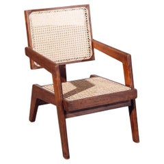 Bridge Armchair by Pierre Jeanneret for Chandigarh, India, Circa 1960