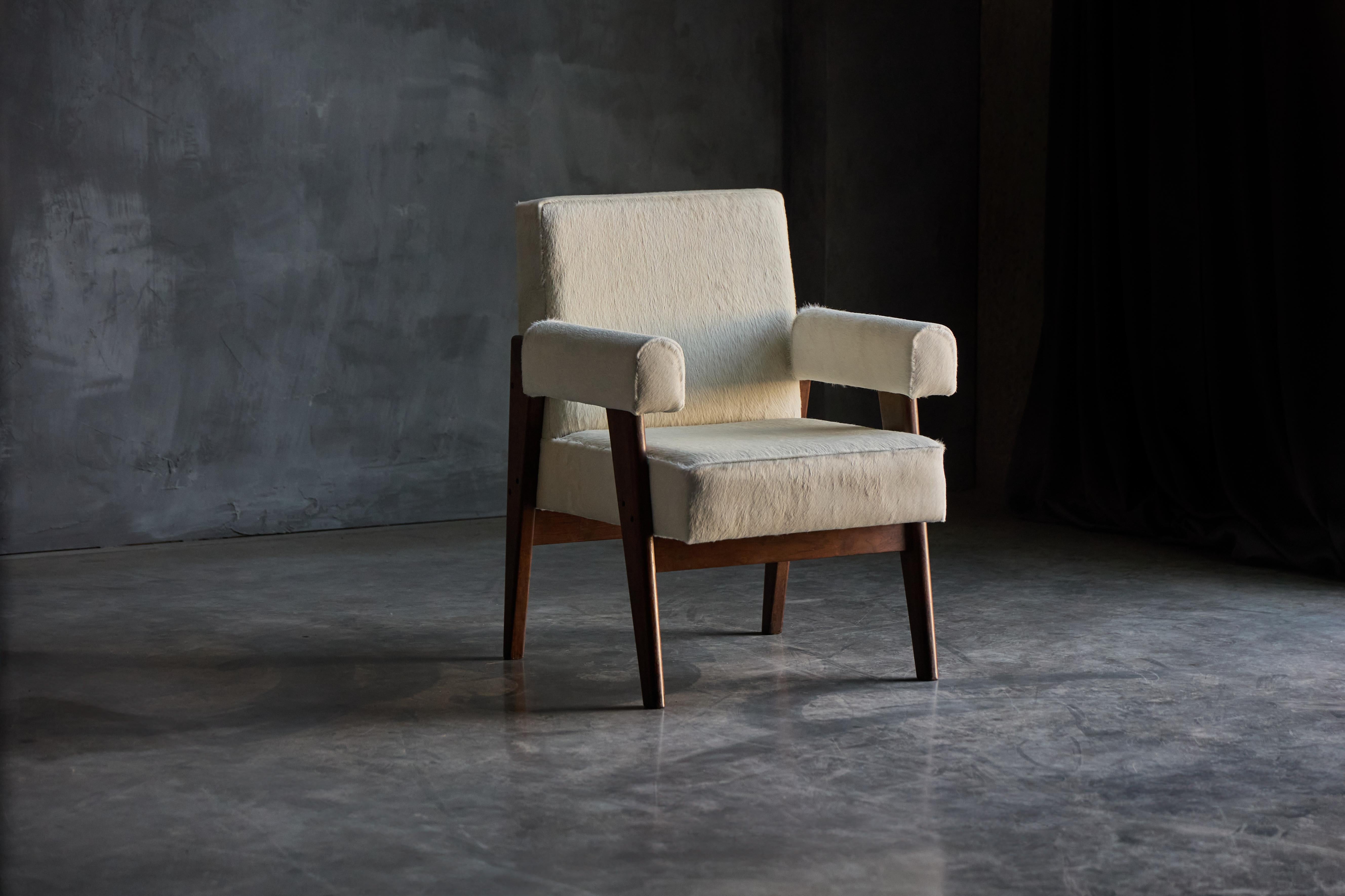 Fauteuil Bridge LC/PJ-SI-41-A de Le Corbusier & Pierre Jeanneret, Inde, 1955 en vente 5