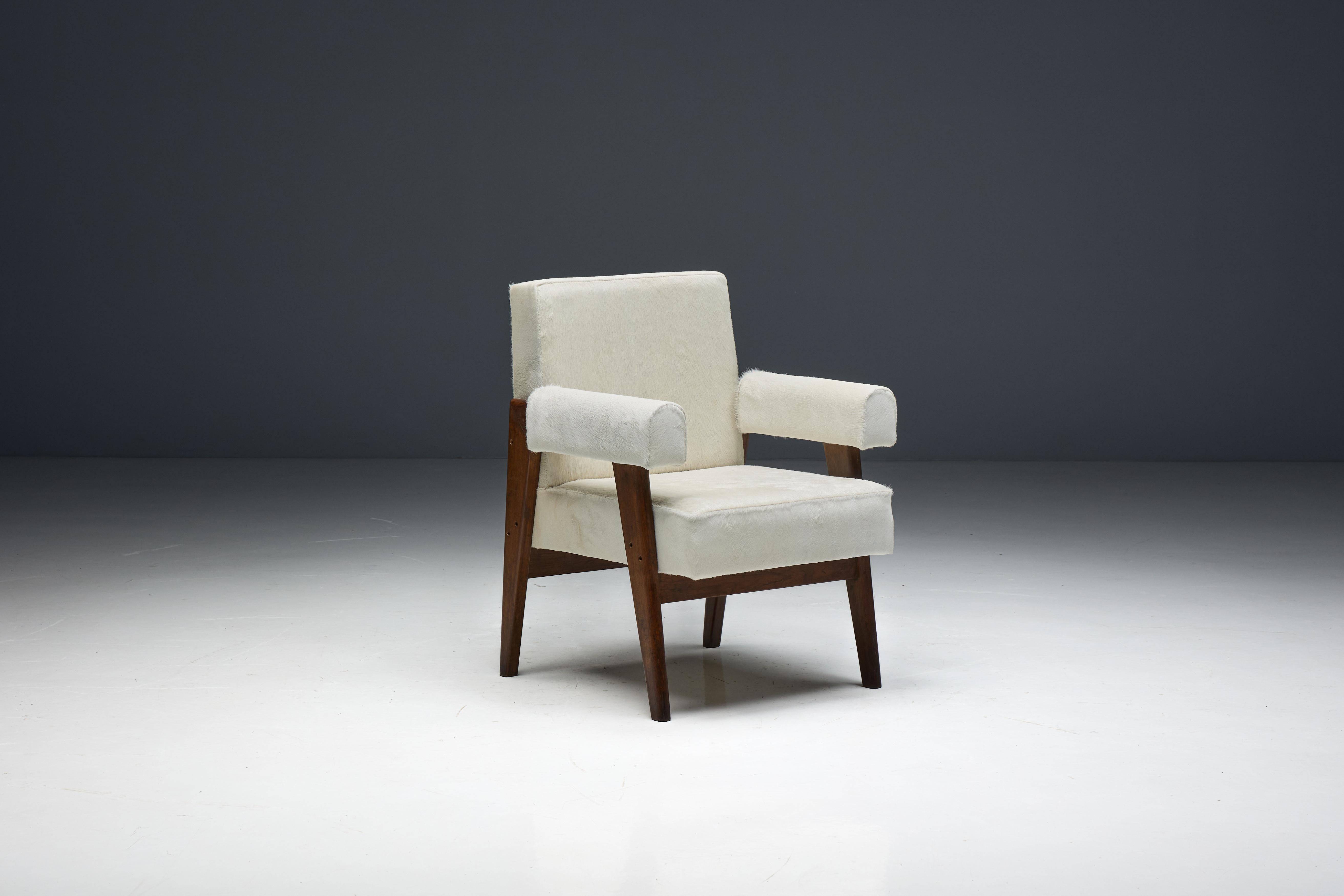 Fauteuil Bridge LC/PJ-SI-41-A de Le Corbusier & Pierre Jeanneret, Inde, 1955 en vente 8
