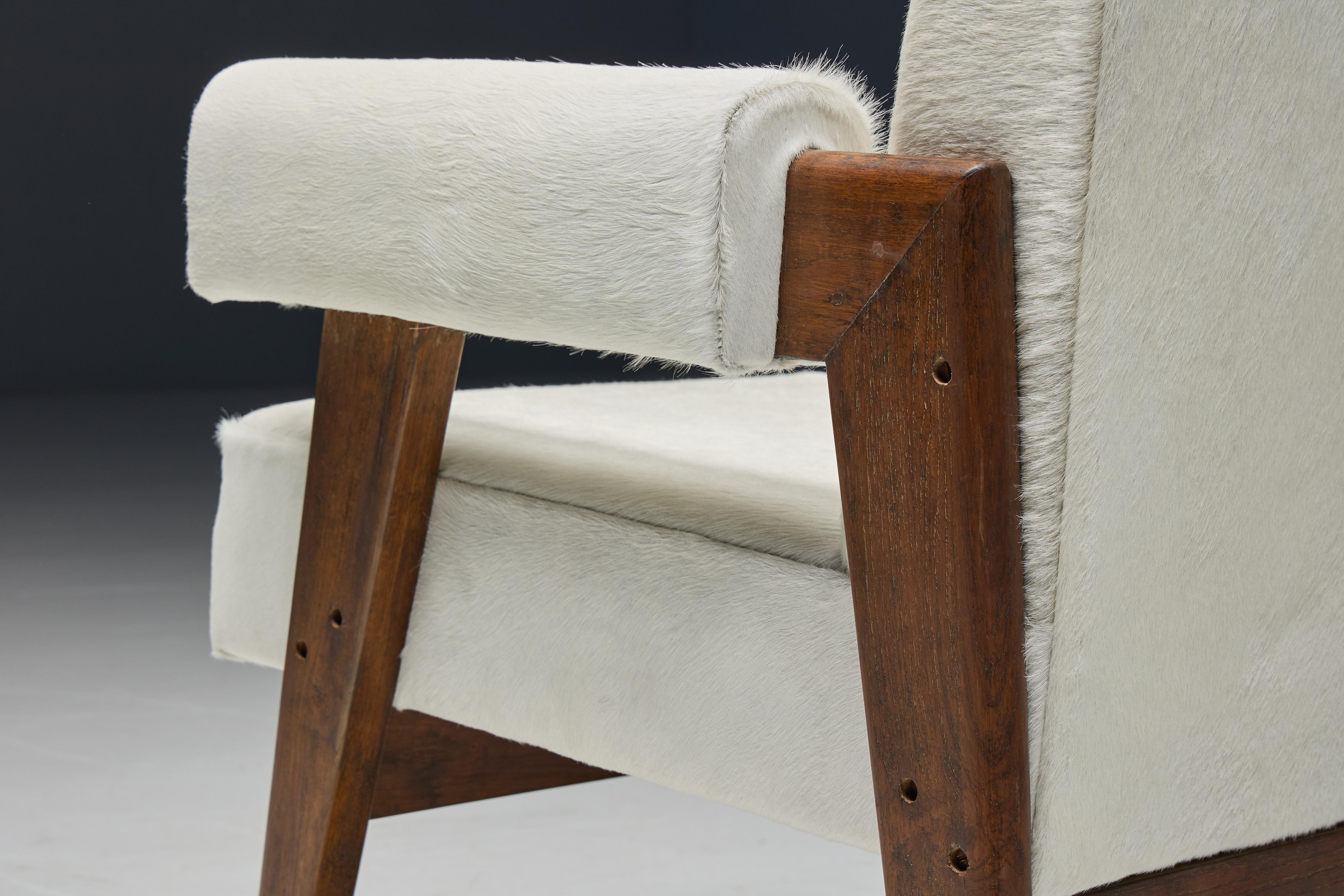 Fauteuil Bridge LC/PJ-SI-41-A de Le Corbusier & Pierre Jeanneret, Inde, 1955 en vente 12