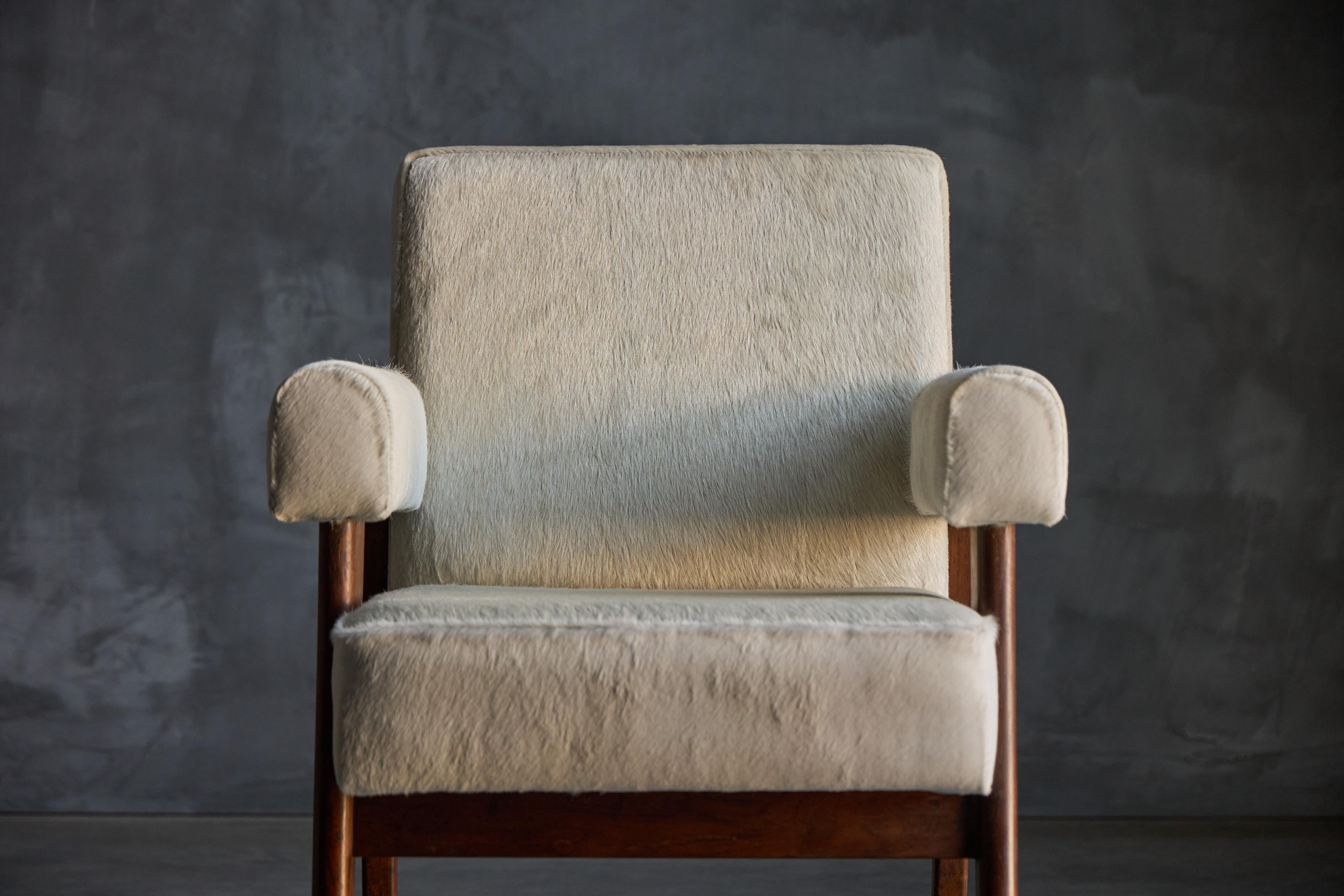 Fauteuil Bridge LC/PJ-SI-41-A de Le Corbusier & Pierre Jeanneret, Inde, 1955 Excellent état - En vente à Antwerp, BE
