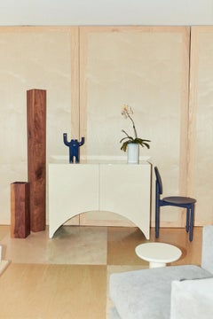 Brückenschrank, 90cm, Austernweiß, Bogen, Muller Van Severen, Contemporary