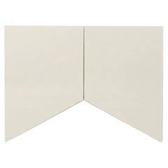 Bridge Cabinet, 90cm, Austernweiß, Dreieck, Muller Van Severen, AM Contemporary