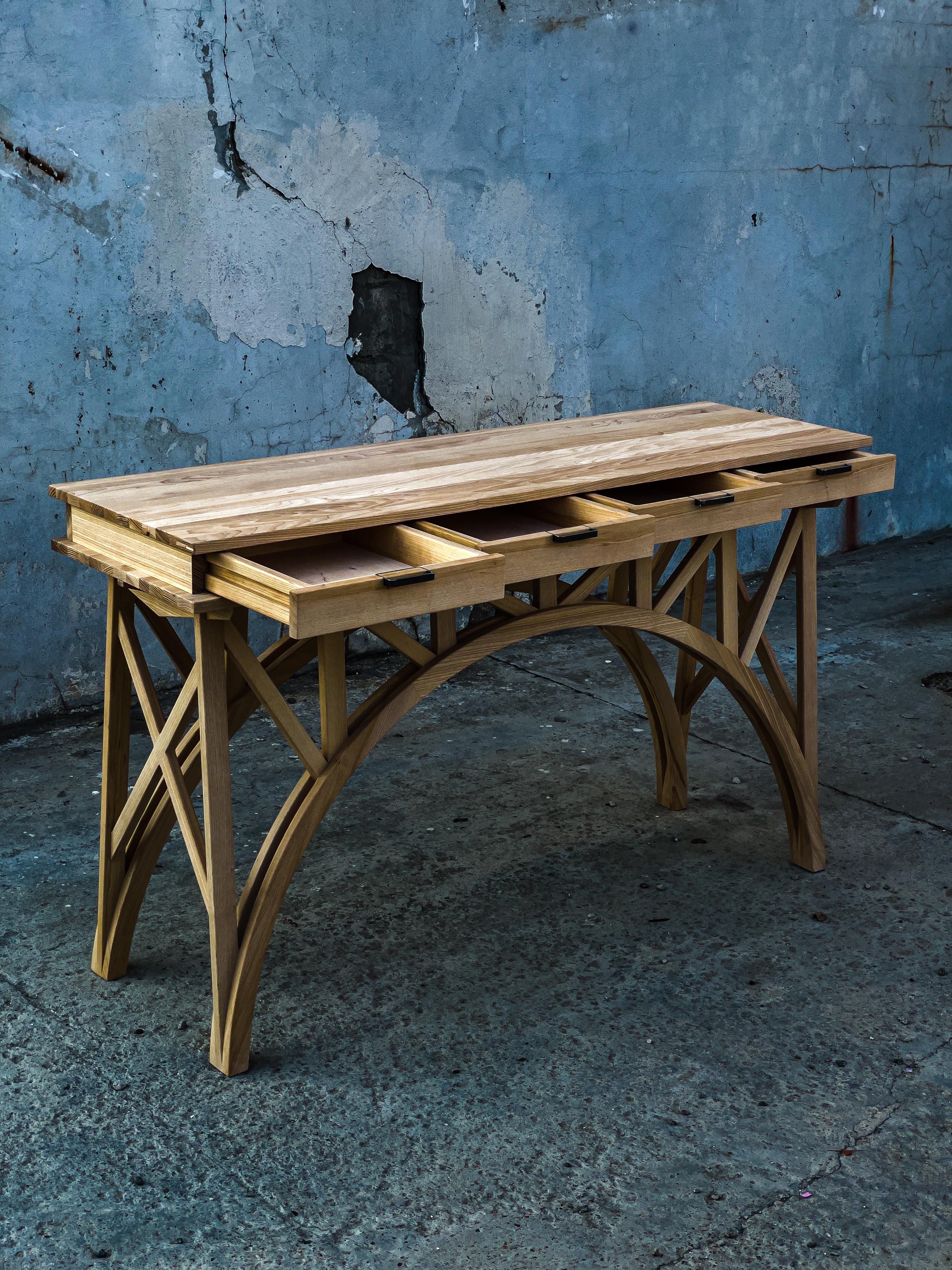 Ash Bridge Console by Twenty Second Factory For Sale