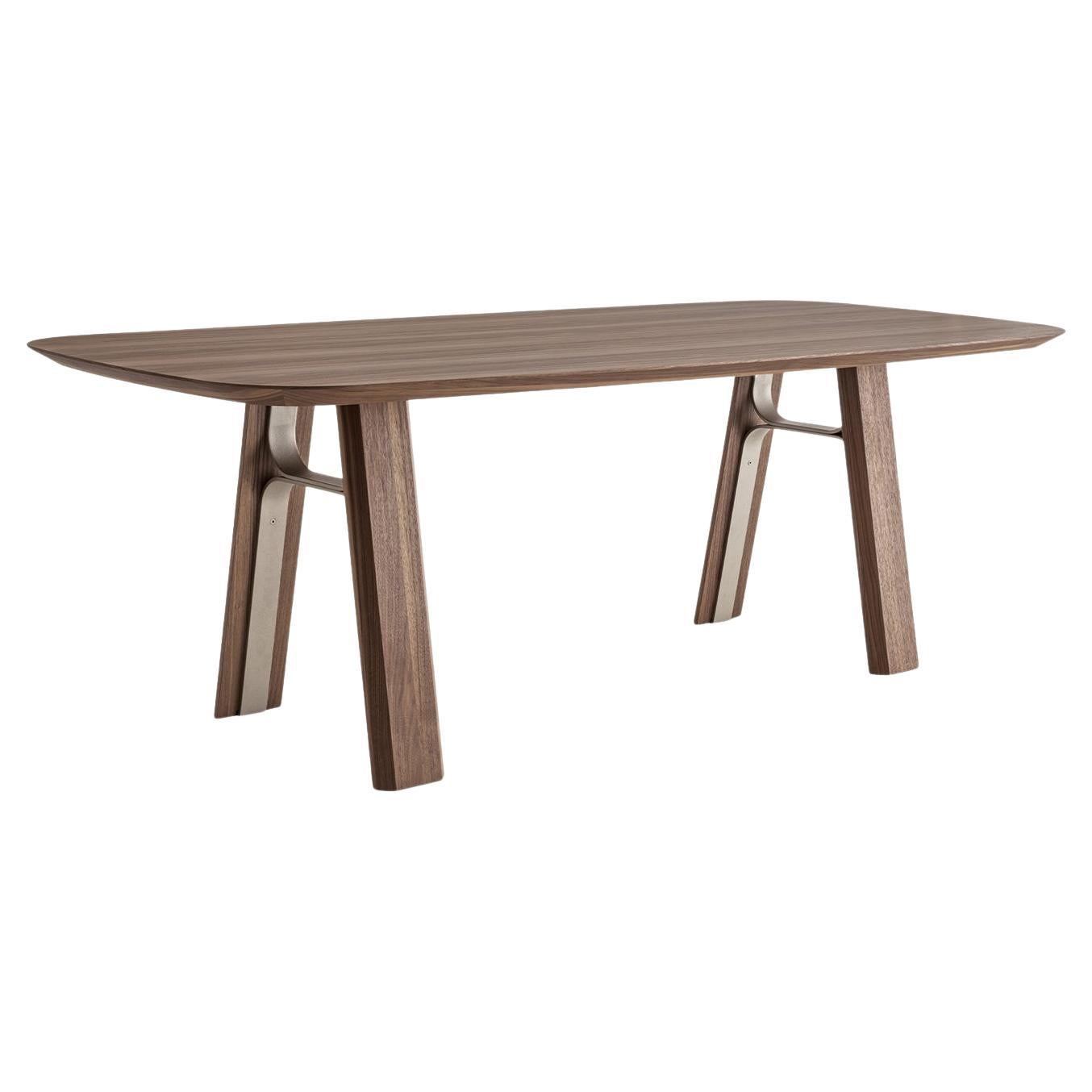 Bridge Large Canaletto Walnut Table For Sale