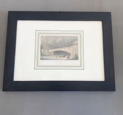 Bridge on the River Dora Print, Mid-18th Century, Neoclassical, Framed, Italy