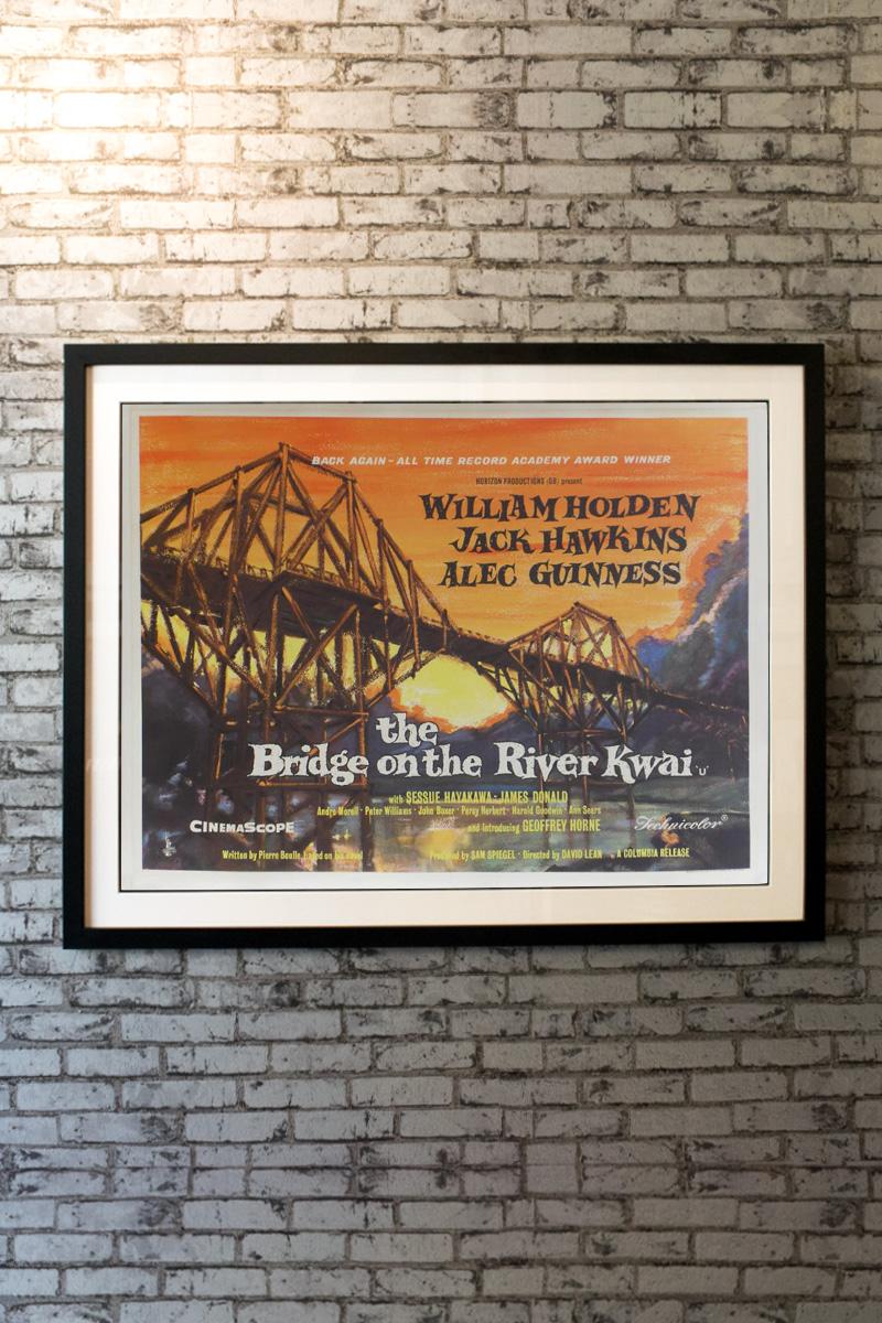 British Bridge on the River Kwai, the 1963r Poster For Sale