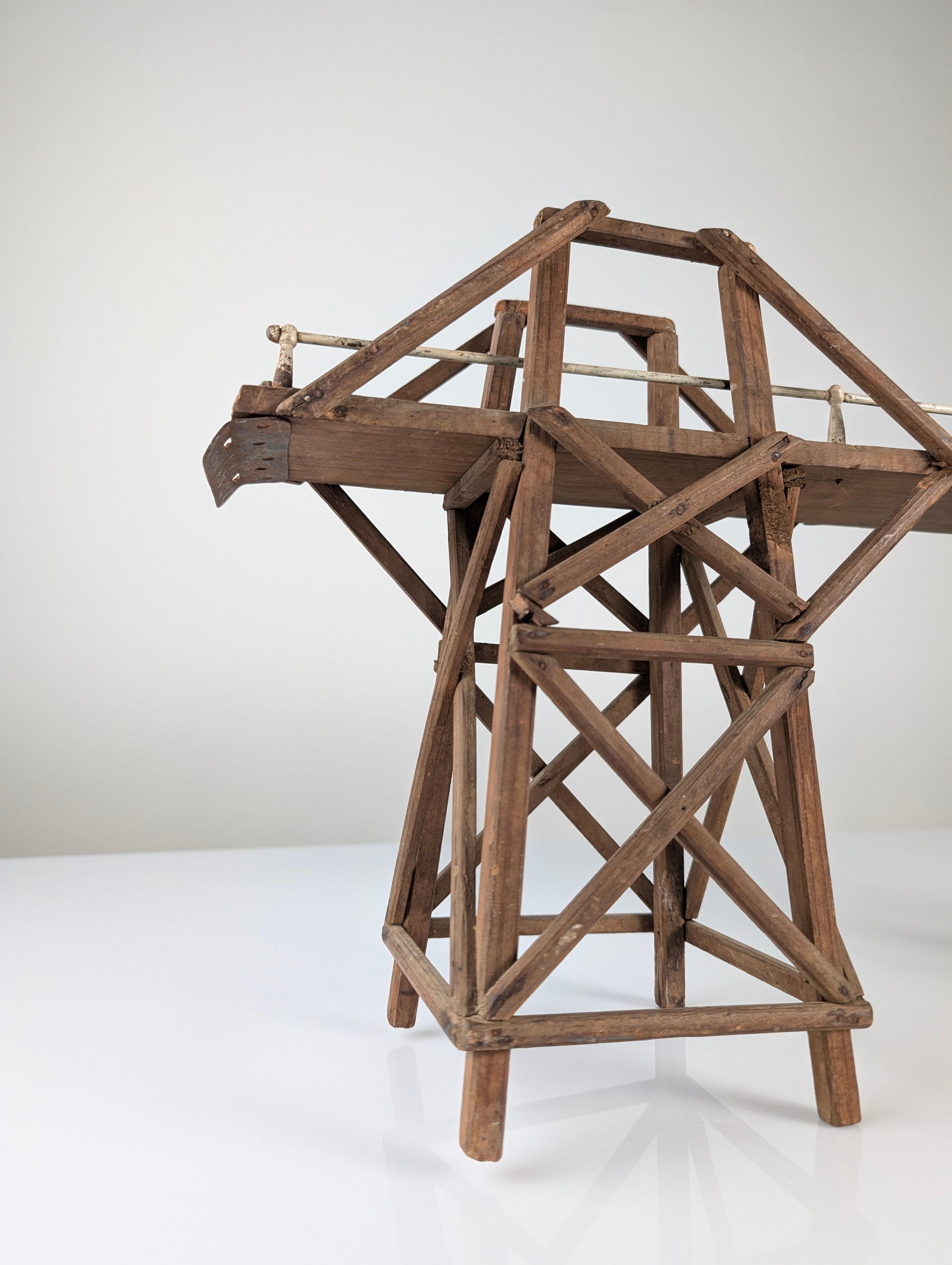 Modèle en bois et en fer du pont de la rivière Kwai, années 1950 en vente 9