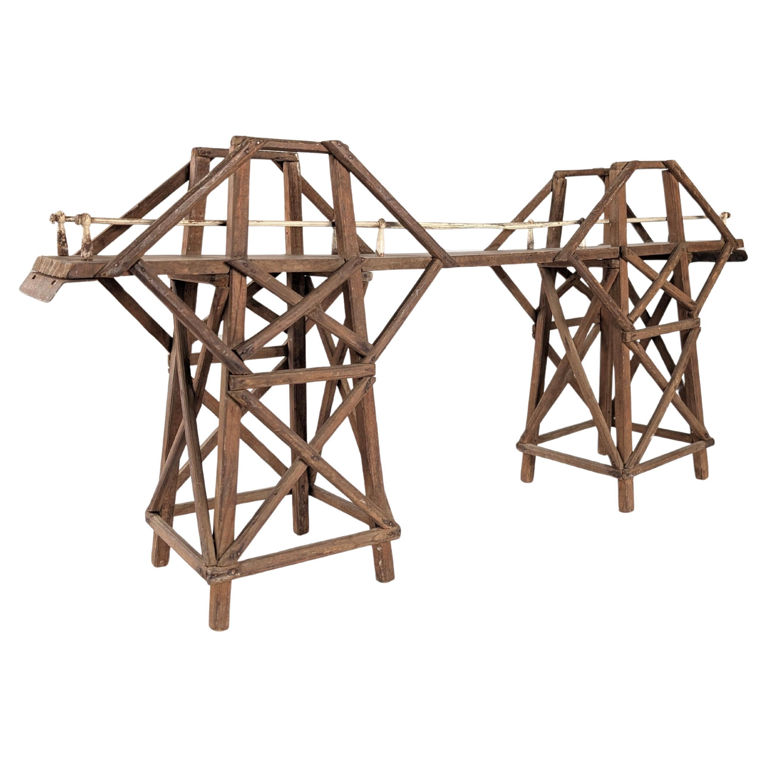 Bridge on the River Kwai Wooden and Iron Model, 1950s