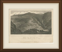 Bridge over the River Nissa, Spain, Peninsular War, Antique Engraving, 1817
