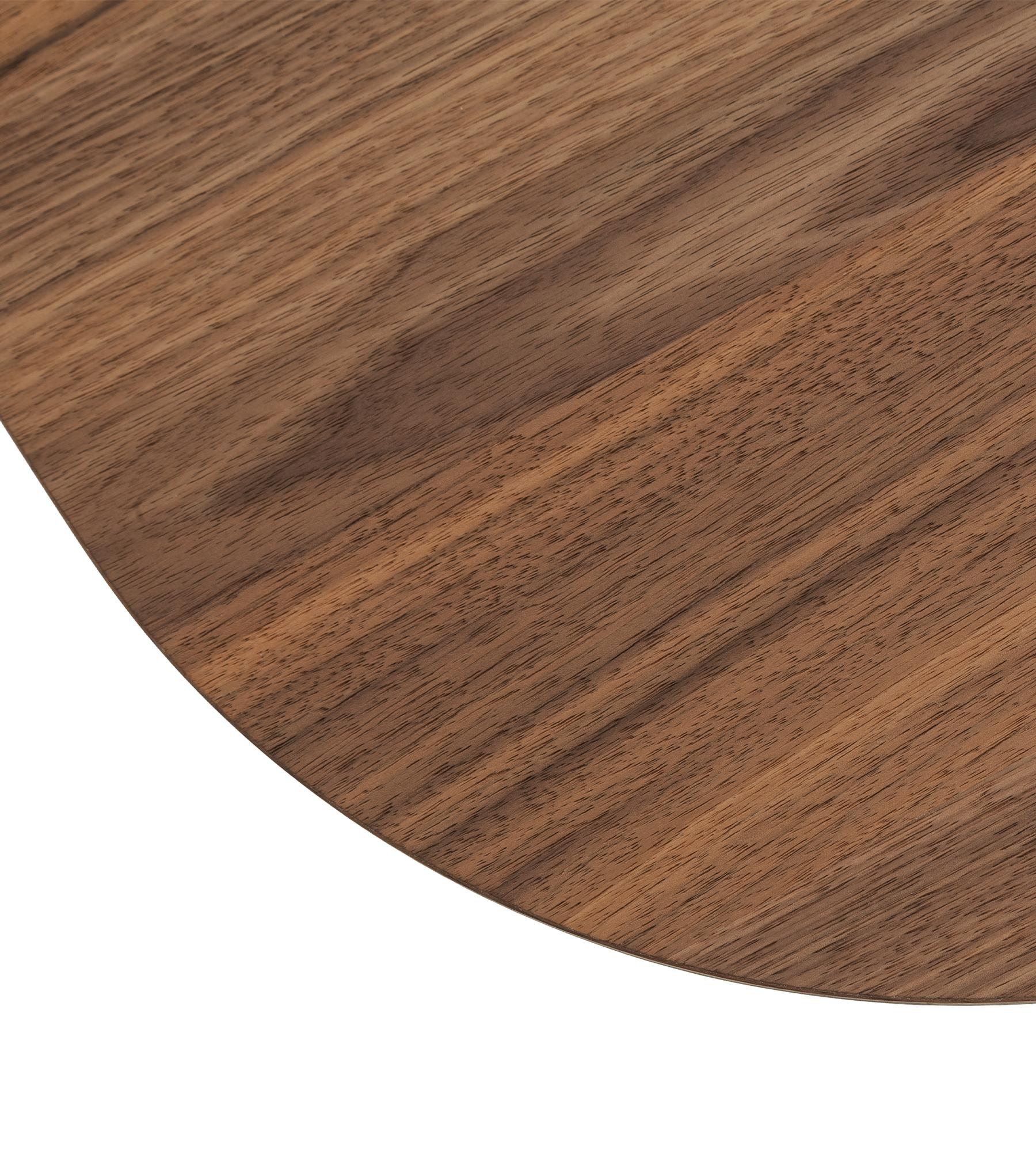 Contemporary Bridge Walnut Console by Morica Design For Sale