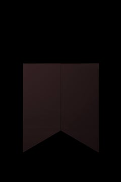 Bridges Cabinet by MULELER VAN SEVEREN Aubergine, Lacquered, Medium