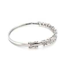 'Bridget' 18CT White Gold Diamond Bangle