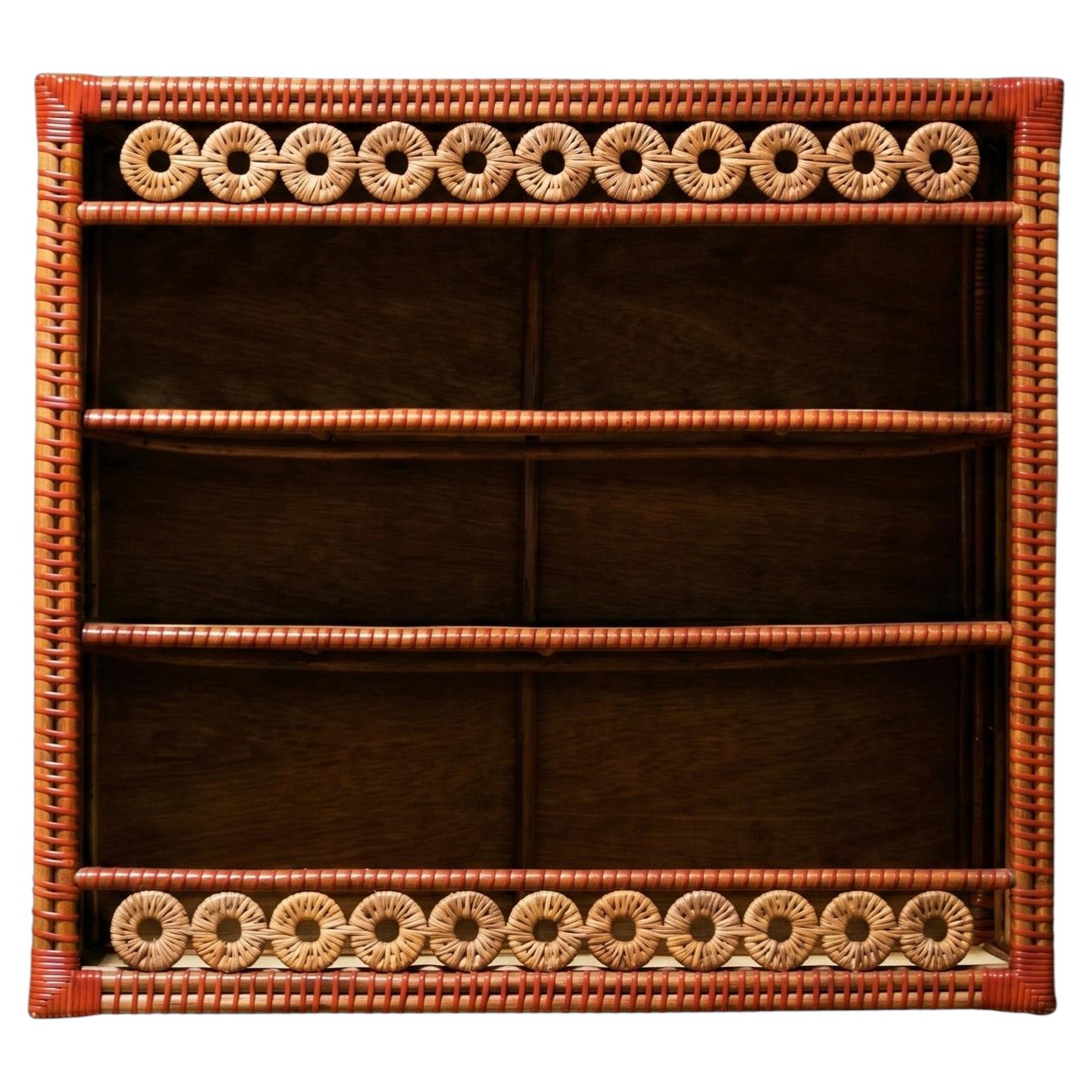 Bridget Low Cabinet in Natural Rattan by POPUS EDITIONS For Sale