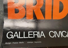 Bridget Riley, manifesto originale della mostra del 1971 disegnato da Franco Mello