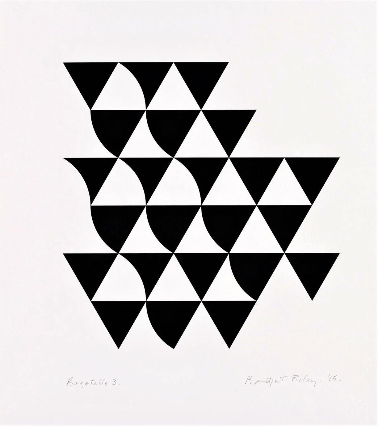 Abstract Print Bridget Riley - Bagatelle 3