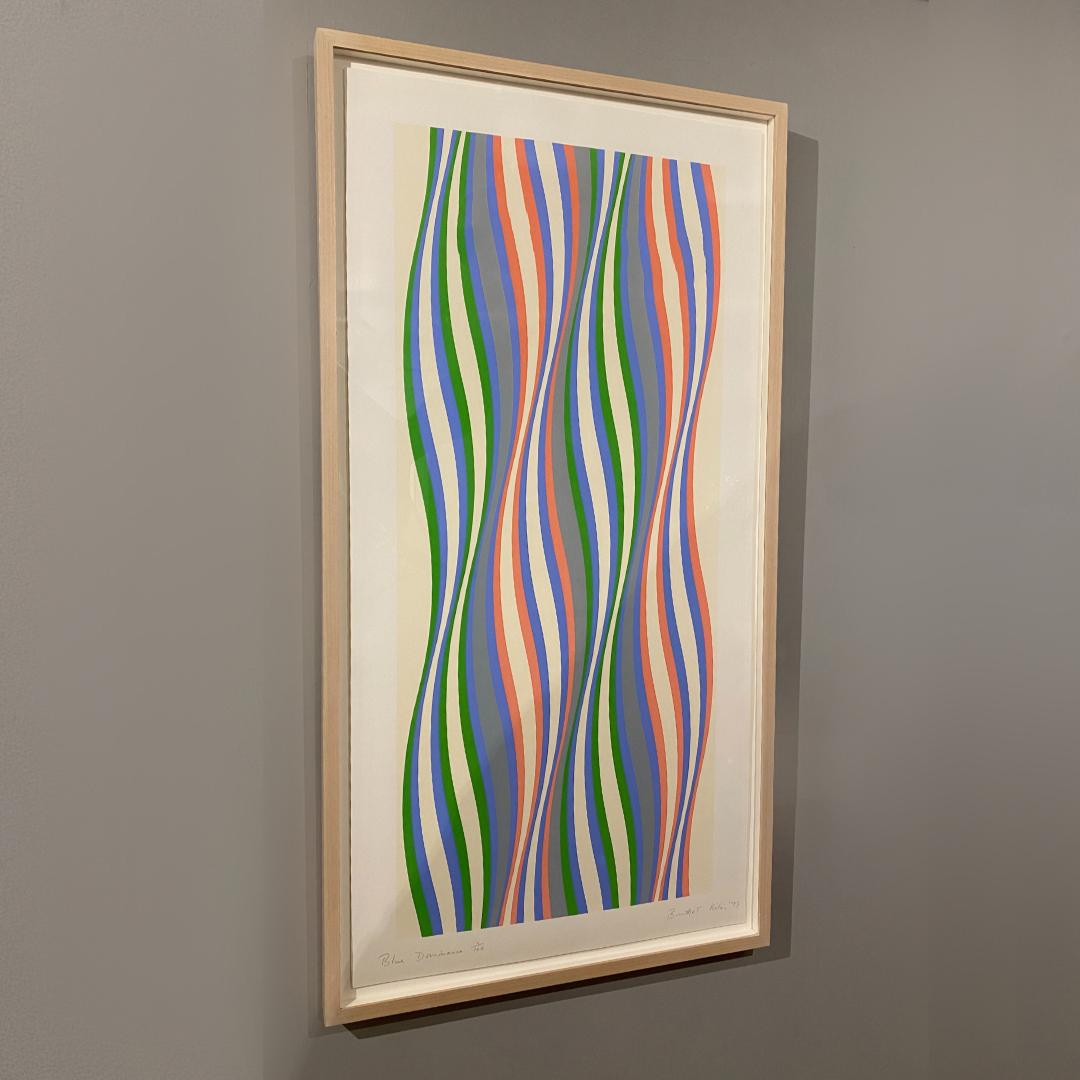 Blue Dominance - Print by Bridget Riley