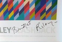 Bridget Riley Hand Signed Offset lithograph print UK, Abstraction British Op Art