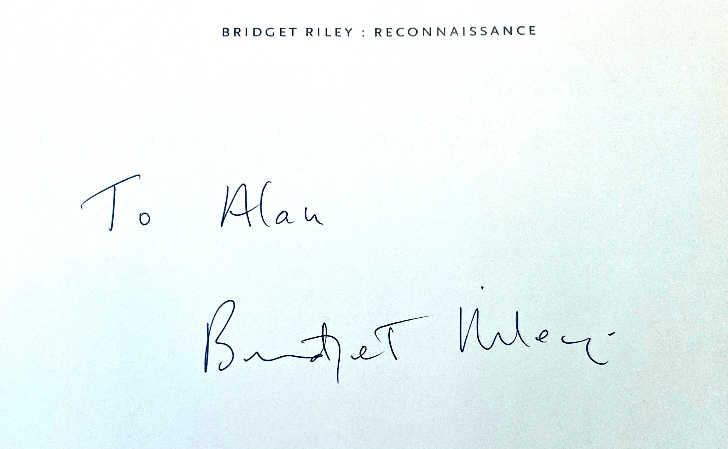 Bridget Riley: Reconnaissance (hand signed and inscribed by Bridget Riley) For Sale 2