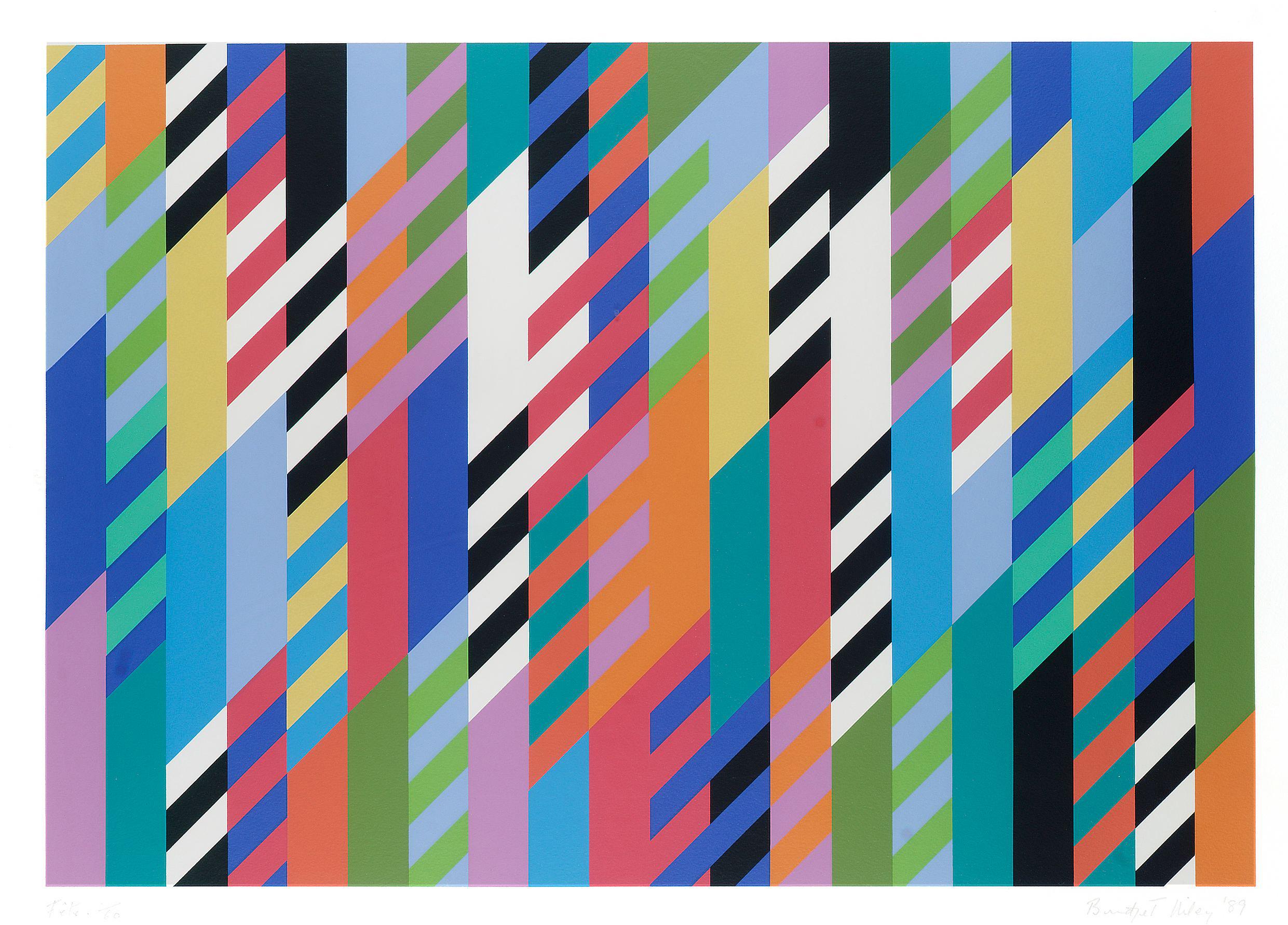 What artwork made Bridget Riley famous?
