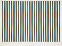 Firebird -- Screen Print, Abstract, Op Art by Bridget RIley
