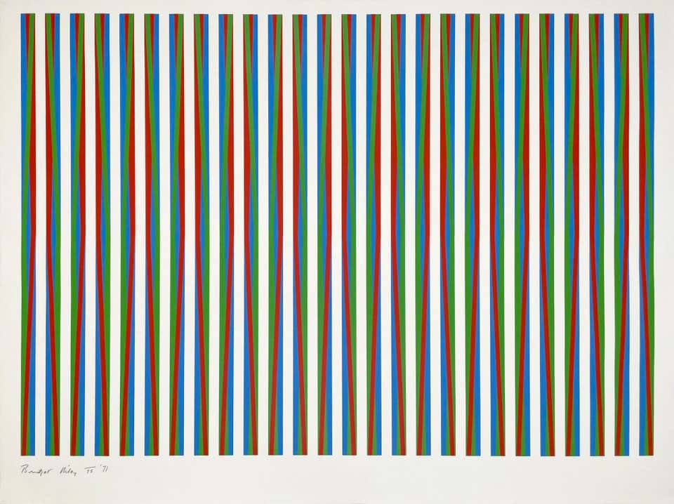 Bridget Riley - Intervals 3 For Sale at 1stDibs