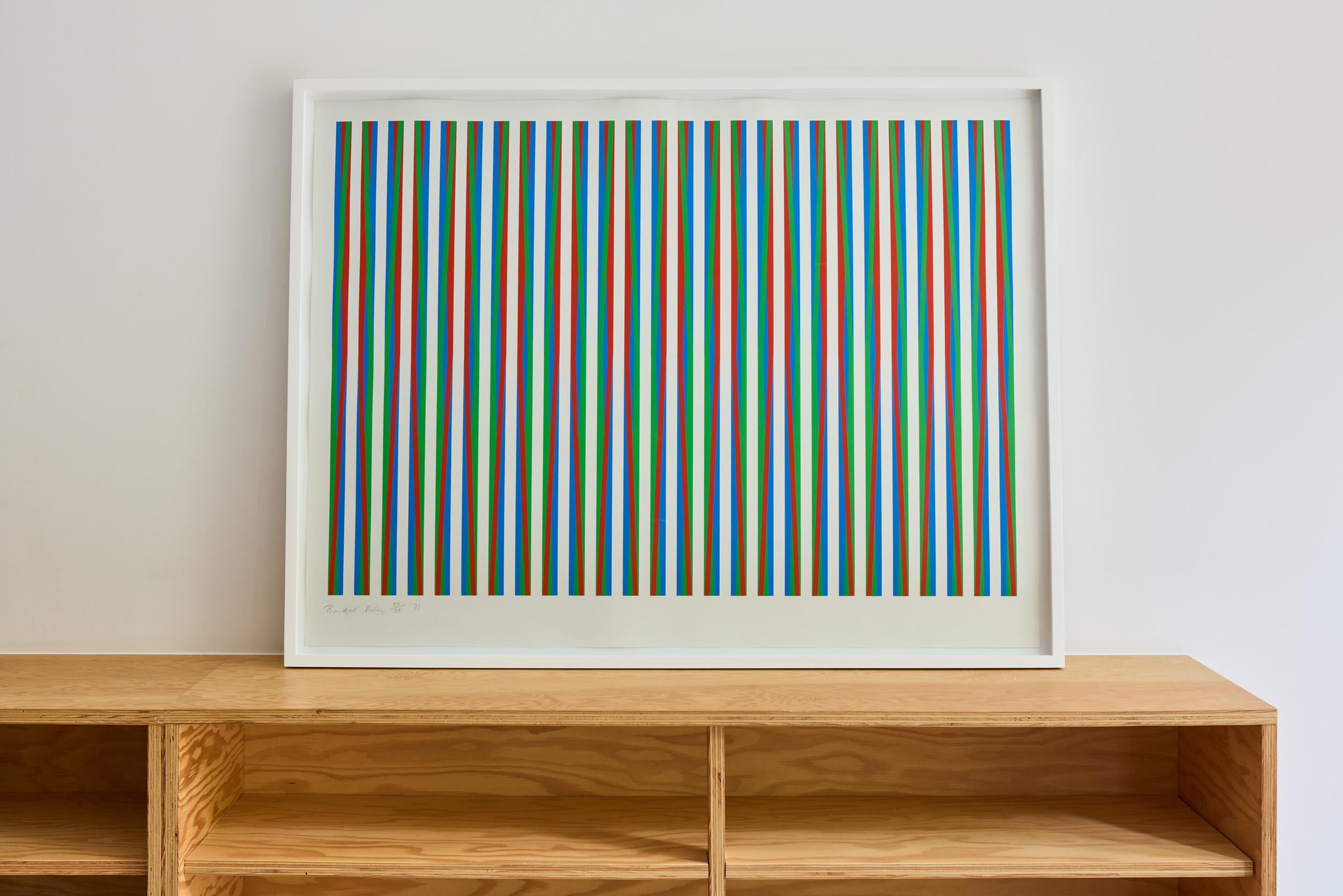 Firebird -- Screen Print, Abstract, Op Art by Bridget RIley