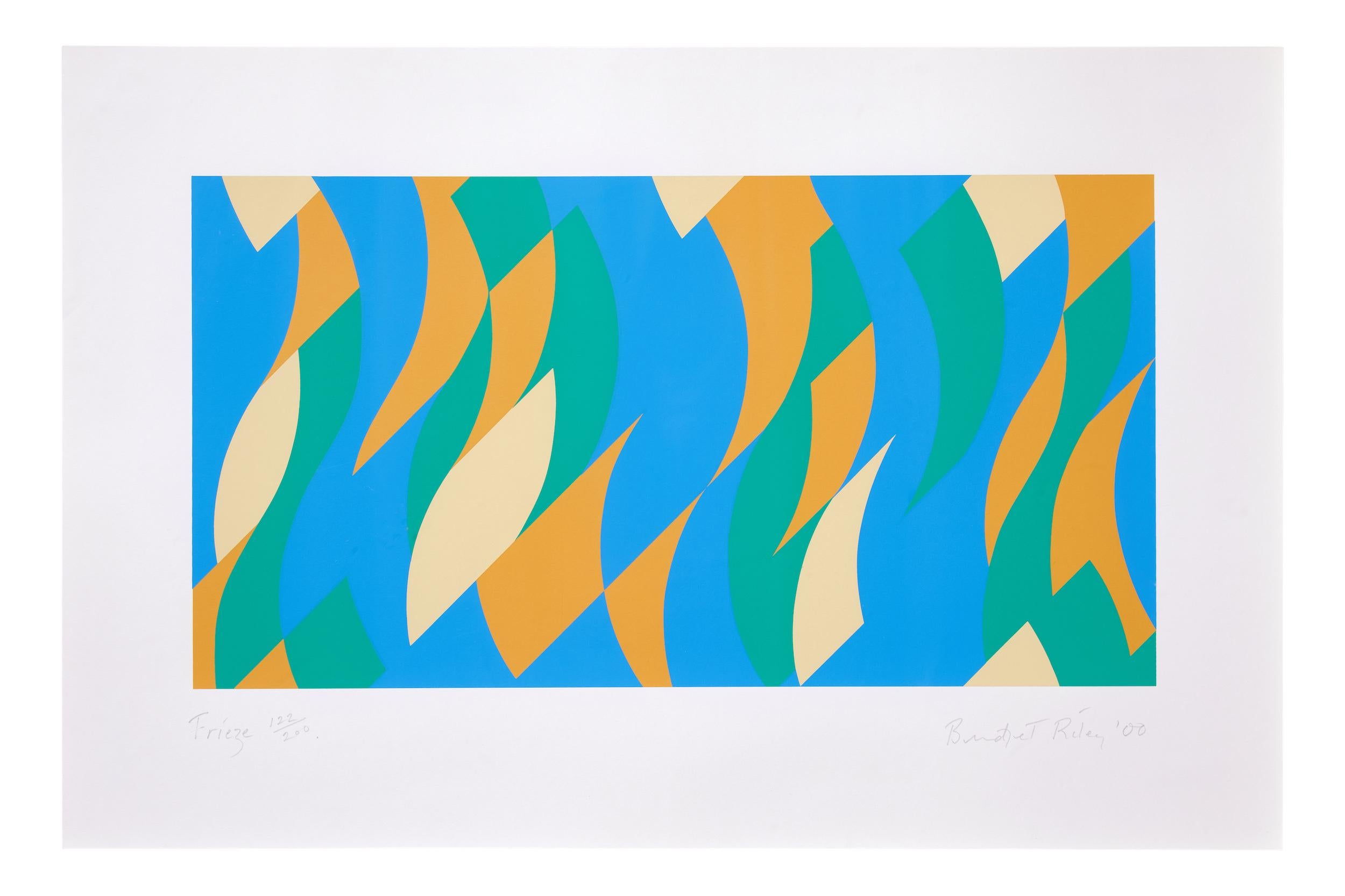 Frieze -- Screen Print, Abstract, Op Art by Bridget RIley